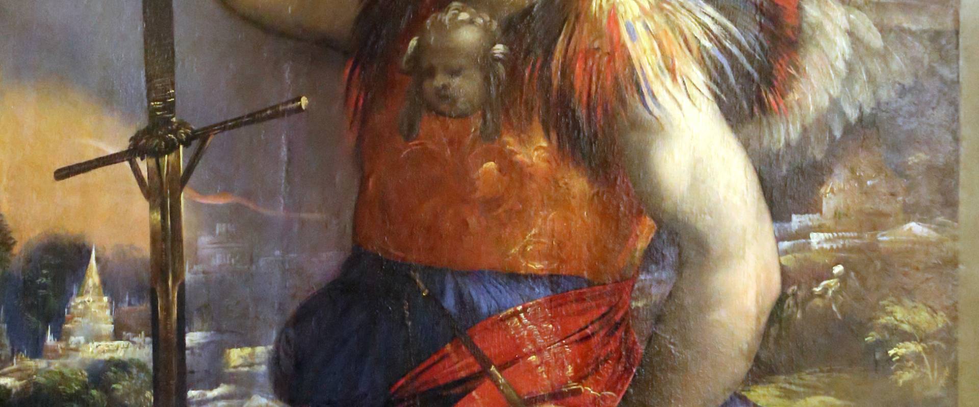 Dosso dossi, madonna col bambino tra i ss. giorgio e michele, 1518-19, 04 photo by Sailko